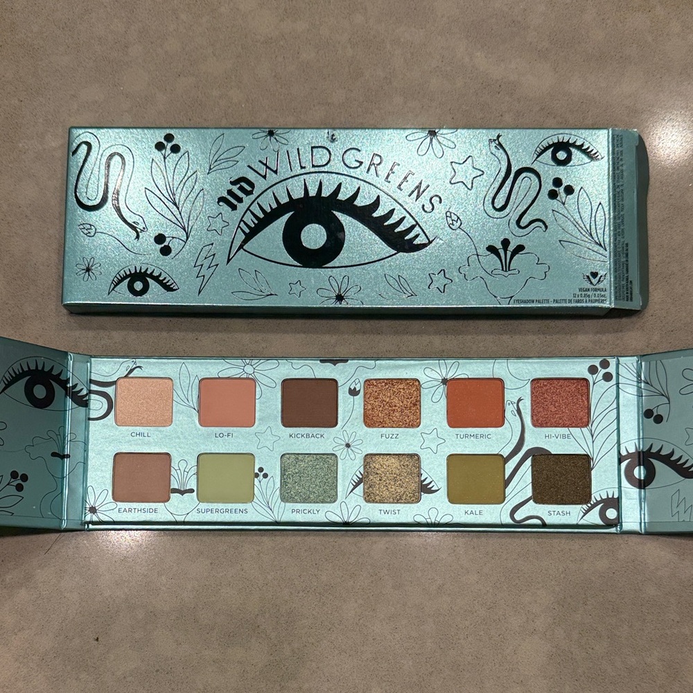 Urban Decay Wild Greens Palette with Earthy and Bold Shades Spring/ Summer